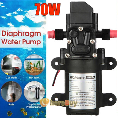 #ad 12V Water Pump High Pressure Caravan Boat Self Priming Mirco Diaphragm $31.49