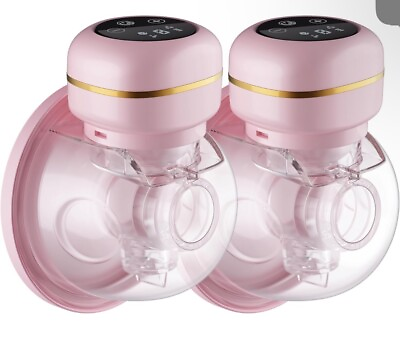 #ad Wearable Electric Breast Pump Double Sealed Flange 3 Modes amp; 9 Levels2 Pack $28.99