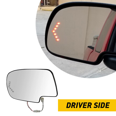#ad Left Driver Heated Mirror Glass For 2003 2006 Chevy Silverado 1500 GM1324102 $22.99