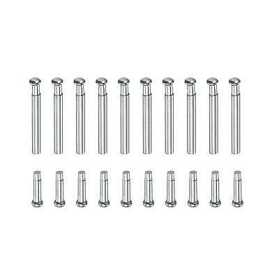 #ad 10x1.2mm Tube Friction Pins Watch Strap Pressure Bars Pin with Rivet Ends 10Pcs AU $16.58