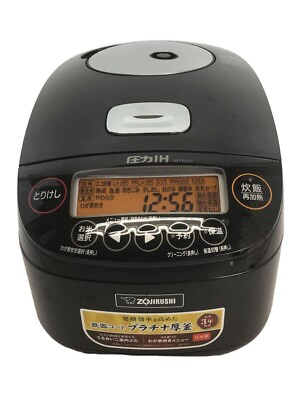 #ad Zojirushi Rice Cooker 5.5 Go Pressure IH Type Extremely Cooked NP BJ10 BA Black $307.00