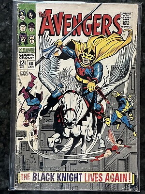 #ad Avengers #48 1968 Key Marvel Comic Book 1st Appearance amp; Origin Of Black Knight $79.99
