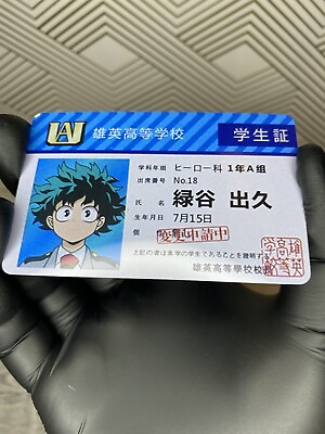 #ad My Hero Academia Izuku Midoriya Deku Student ID Card High Quality PVC $8.99