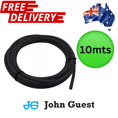 #ad JOHN GUEST 12mm Black Tube Cold Water Pipe High Pressure Caravan Hose 10m Coil AU $44.95
