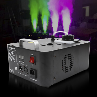 #ad #ad 900W DJ Geyser T6 Vertical Pyrotechnic Like 6 RGB LED Fog Machine w Remote 20m $98.81