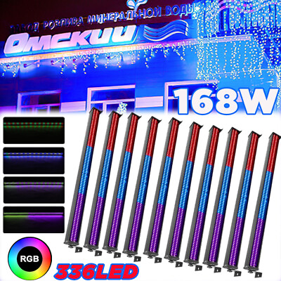 #ad U`King 168W RGB 336LED Wall Washer Stage Light Bar Strobe DMX Party Disco Show $237.49