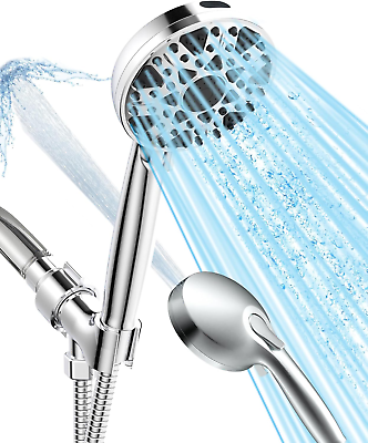 #ad Shower Head with Handheld 7 Settings High Pressure Built In Power Wash to Clear $80.88