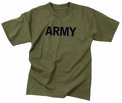 #ad #ad Rothco 60136 Mens Army Olive Drab Military Training T Shirt Choose Sizes $16.99