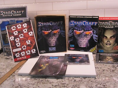 #ad StarCraft: Battle Chest PC Computer Complete Expansion Set in exc. Condition $16.99