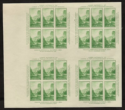 #ad 769 Farley Spec Printing Souvenir Sheet of 24 4 panes Mint ngai Free Shipping $38.00