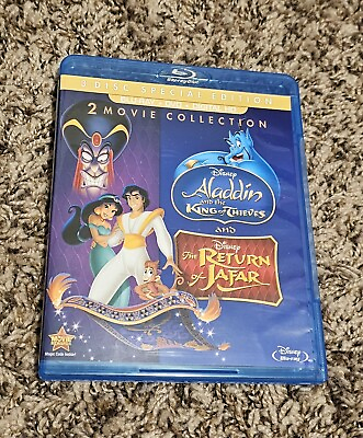 #ad Disney Aladdin and the King of Thieves amp; the Return of Jafar 2 Movie Collection $15.99
