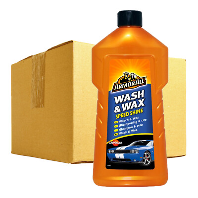 #ad 6 x Armorall Wash amp; Wash Car Wash Shampoo Cleaner with Speed Shine Canauba Wax GBP 34.99