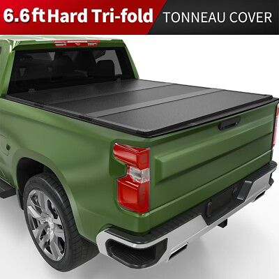 Hard Tri Fold Tonneau Cover Truck Bed for 07 24 Silverado Sierra 6.6FT 78.9 inch #ad $398.05