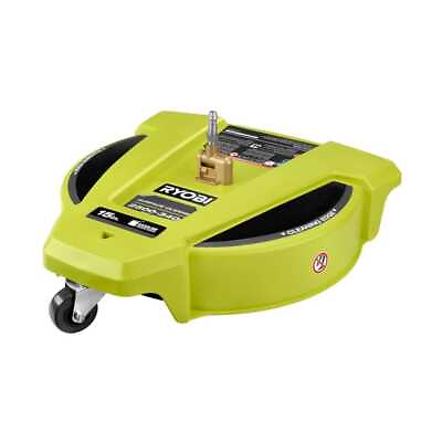 #ad RYOBI 15 in. 3400 PSI Gas Pressure Washer Surface Cleaner with Caster Wheels $83.99