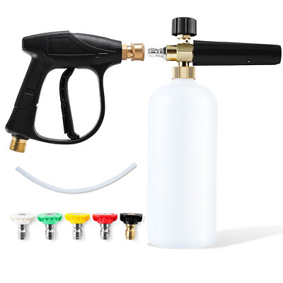 Snow Foam Lance Cannon Soap Bottle Sprayer For Pressure Washer Gun Jet Car Wash #ad #ad $25.99