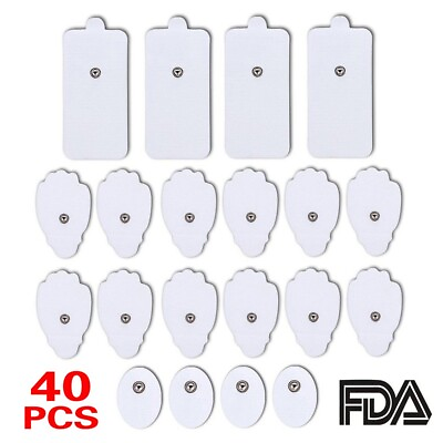 #ad #ad 40PCS Electrode Pads Large Snap Replacement Tens For Electrode Pulse Massager US $13.99