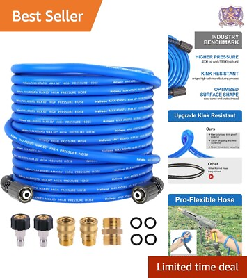 #ad Heavy Duty Pressure Washer Hose 50ft High Pressure Universal Fitting $52.97