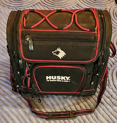 #ad #ad Hard To Find Husky Total Tool Bag amp; Tool Wall 140 Storage Spots Water Resistant $35.00