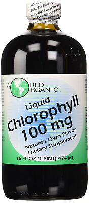 World Organics Chlorophyll Supplement Liquids 100 mg 16 Ounce 16 Fl Oz Pack ... #ad $18.99