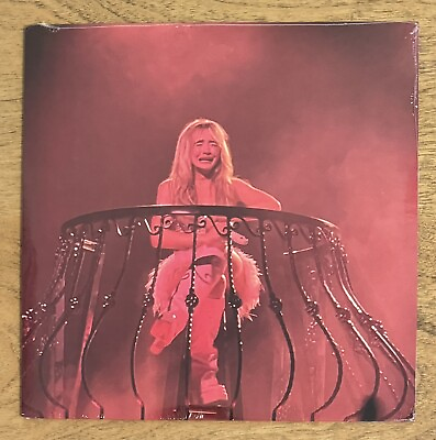 #ad Sabrina Carpenter Feather 7quot; Single PINK GLITTER Vinyl NEW SEALED IN HAND $74.99