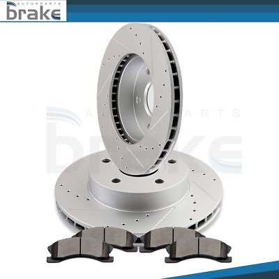#ad Front Brake Rotors Discs amp; Ceramic Pads Set Fits 1999 03 04 Jeep Grand Cherokee $99.39