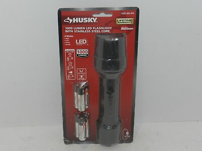 Husky 1000 lumen led flashlight with stainless steel core NEW SEALED #ad $17.52