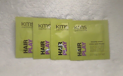 #ad 4 Packets KMS California Hair Play Messing Creme 0.2oz Sample Travel Size NEW $12.00
