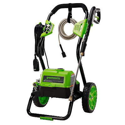 Greenworks 2000 PSI 1.1 GPM Electric Pressure Washer Cleaning Power Save Energy #ad $161.09