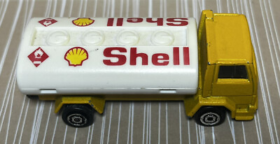 #ad Majorette No.241 245 Ford Gasoline Tanker Truck SHELL Petroleum Yellow Diecast $4.49