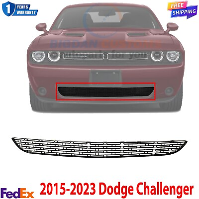 #ad Front Bumper Lower Grille Textured Black For 2015 2023 Dodge Challenger $48.70