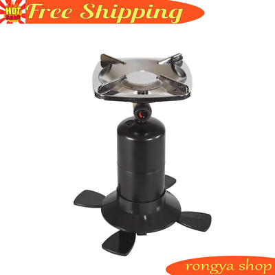 #ad US Single Burner Backpacking Propane Stove Camping Cooking Pressure On Off Knob $24.97