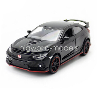 #ad Honda 1 32 Scale Civic Type R Model Car Diecast Toy Black Cars Kids Toys Gifts $15.85