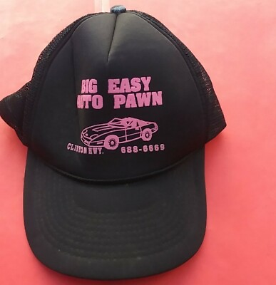 #ad Vintage Easy Auto Pawn Shop Black Snapback Trucker Cap Hat $14.99