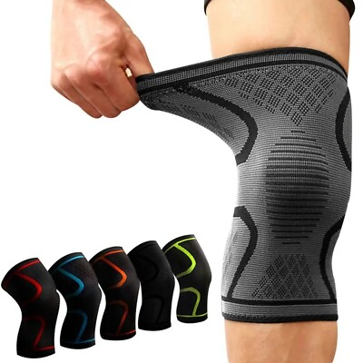 #ad US Sports Compression Sleeves Knee Pads Elastic Knee Support Brace for Men Women $10.99