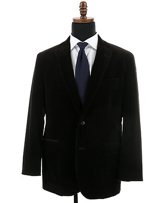 #ad Brooks Brothers 1818 Madison Sport Coat Size 42R Brown Corduroy Blazer $89.99