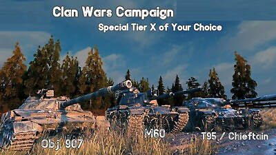 #ad 2024 WORLD OF TANKS Campaign CW CLAN WARS WOT Special TANK $699.99