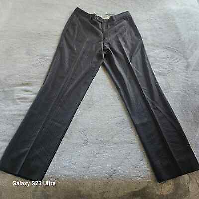 #ad #ad Santorelli Mens Romeo Italy Made Virgin Wool Dress Pants Size 34 Gray pattern $25.00