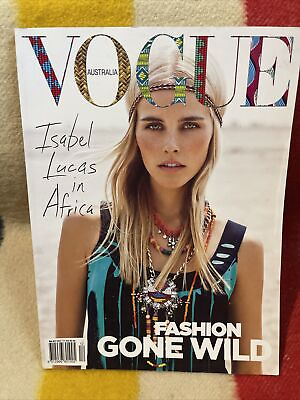#ad Vogue Australia Magazine December 2011 Isabel Lucas In Africa $20.00