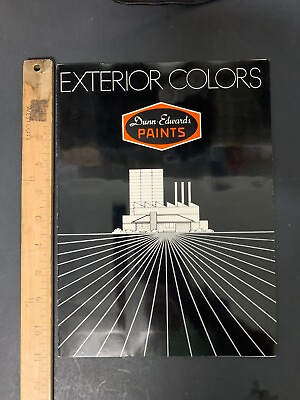 #ad Vtg 1980s Dunn Edwards Exterior Colors Paint Samples Catalog $24.99