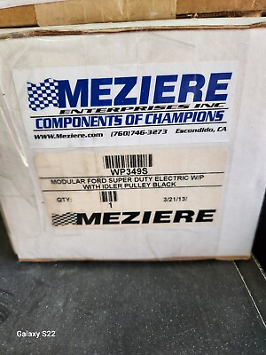 #ad Meziere WP349S Water Pump Modular Electric Aluminum Black Anodized 55 GPM $570.00