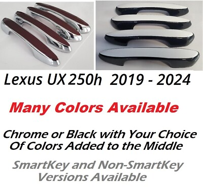 #ad Color amp; Black or Chrome Door Handle Overlays 2019 2024 Lexus UX250h U PICK CLR $115.00