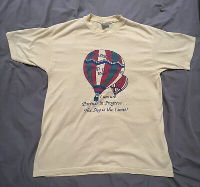 Vintage 1991 Single Stitch Partners In Progress Sears Blimp Ryobi T Shirt Large $15.99