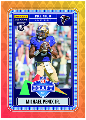#ad 2024 Panini Instant NFL Draft Night #14 Michael Penix JR Rookie FALCONS PRESALE $8.49