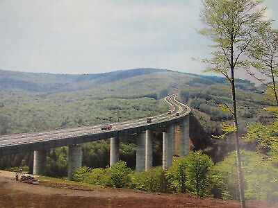 #ad #ad Haseltal Bridge Autobahn Wurzburg Germany Vintage Postcard 52071 $7.80