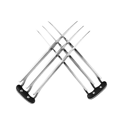 #ad 11quot; 2pcs Stainless Steel Wolverine Claws Wolf Paw Blade For Adult Cosplay $38.99
