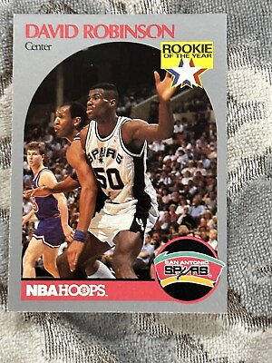 #ad #ad 1990 91 NBA Hoops #270 David Robinson Rookie card nba hoops the admiral Pump $50.00