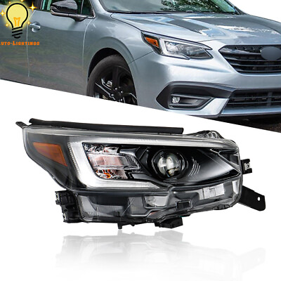 #ad #ad Headlight Headlamp Assembly Clear Passenger Side For 2020 Outback Legacy LED $168.39