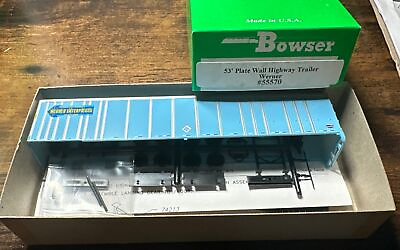 #ad BOWSER HO Scale Kit #55570 53’ Plate All Highway Trailer Werner NOS $17.59