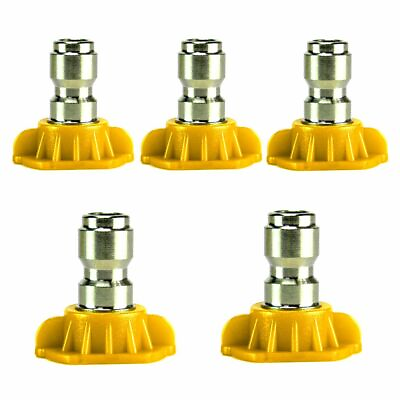 #ad High Pressure Power Washer Spray Nozzle Kit Quick Connect 1 4quot; 15 Degree $4.97