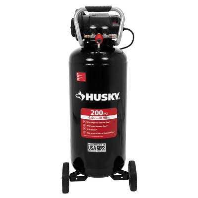 Husky Oil Free Portable Vertical Electric Air Compressor 20 Gal. 200 PSI Unit #ad #ad $315.72